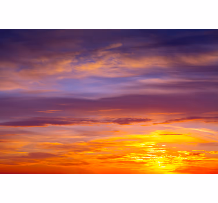 Sky wall mural majestic sunset view - TenStickers