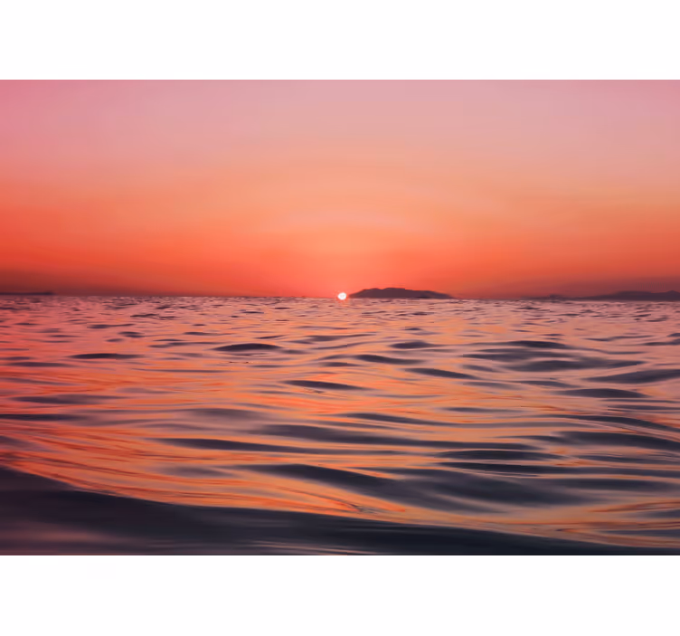 Under the sea mural twilight over the ocean - TenStickers