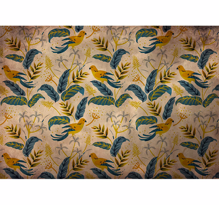 Tropical Bird Pattern animal mural - TenStickers