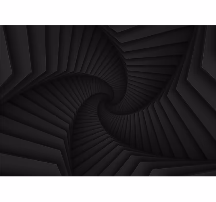 Abstract wall mural intricate spiral design - TenStickers