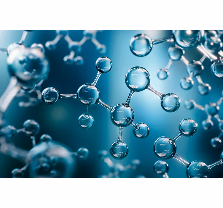 Molecule atom 3d effect Wall Mural - TenStickers