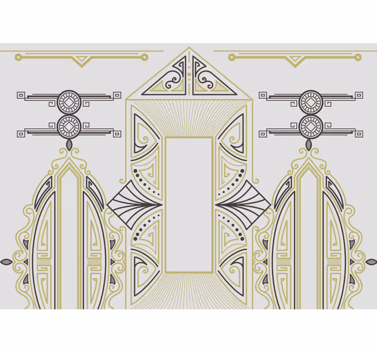 Painting mural geometric elegance - TenStickers