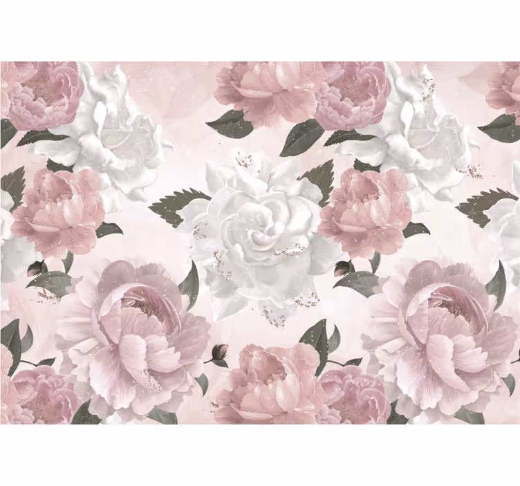 Flower mural elegant botanical arrangement - TenStickers