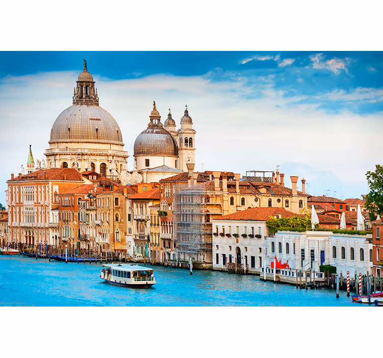 City wall mural historic venetian architecture - TenStickers