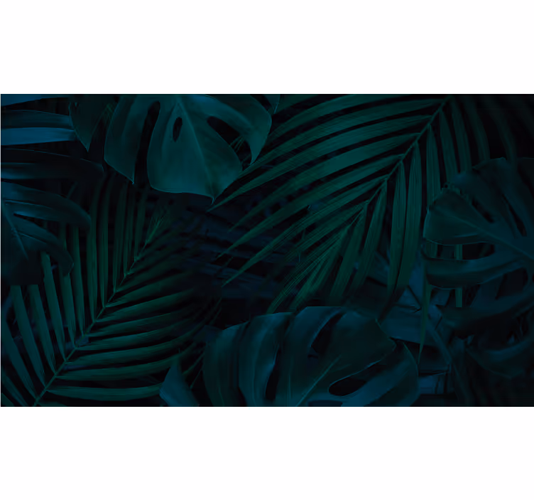 Nature wall mural tropical greenery showcase - TenStickers