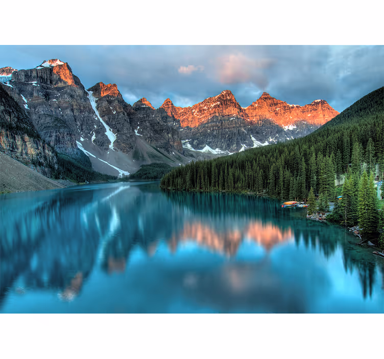Landscape mural grand alpine lake - TenStickers