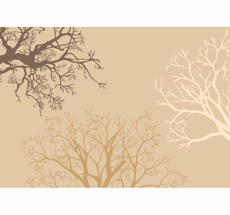 Elegant Branch Silhouettes tree wall mural - TenStickers