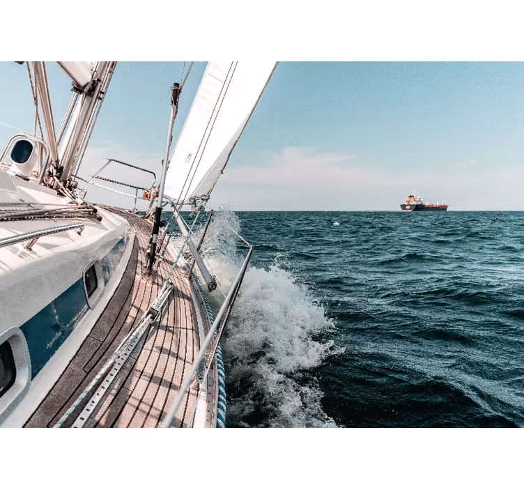 Under the sea mural sailing adventure - TenStickers