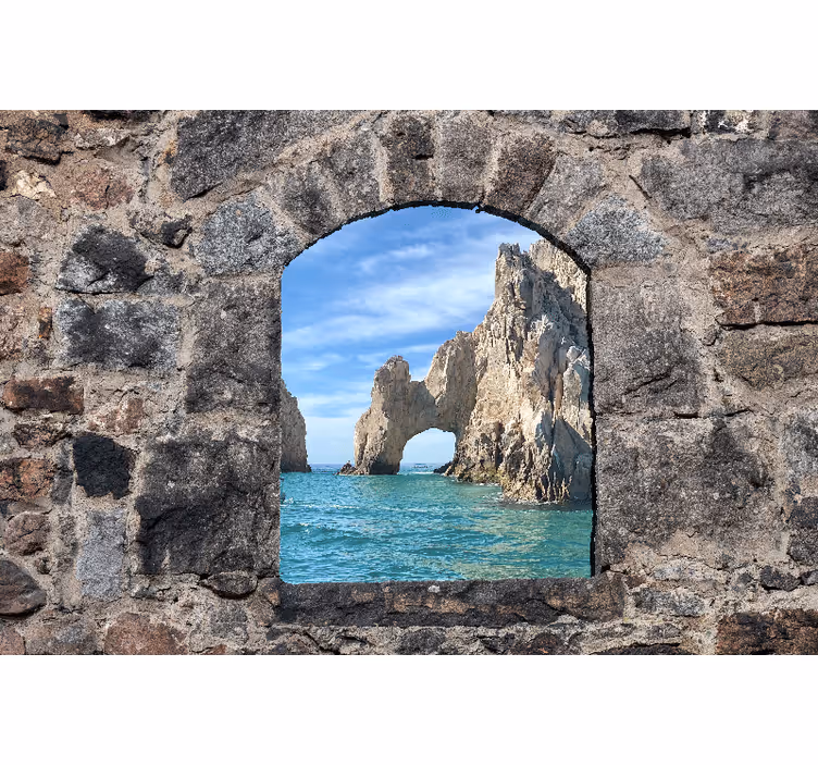 Rocky Arch View under the sea mural - TenStickers