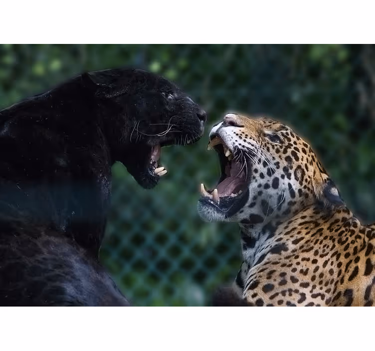 Animal mural panther and jaguar design - TenStickers