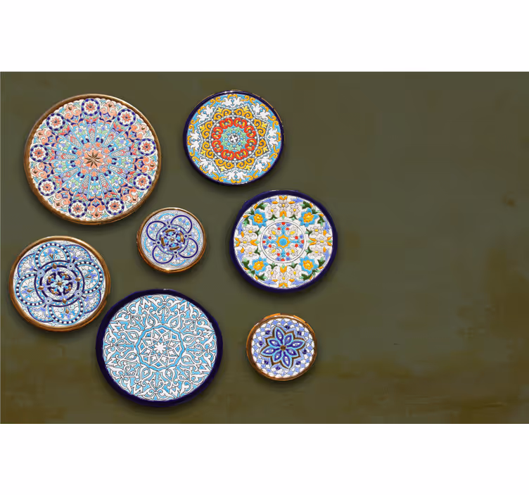 Animal mural with detailed circular designs - TenStickers
