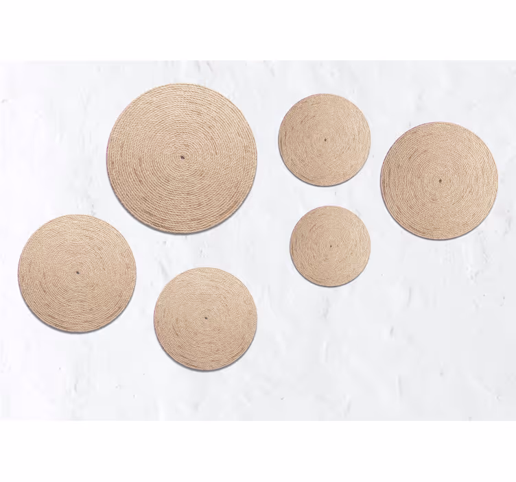 Wall mural natural circle designs - TenStickers