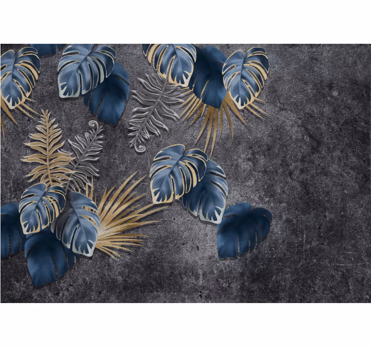 Nature wall mural with leafy accents - TenStickers
