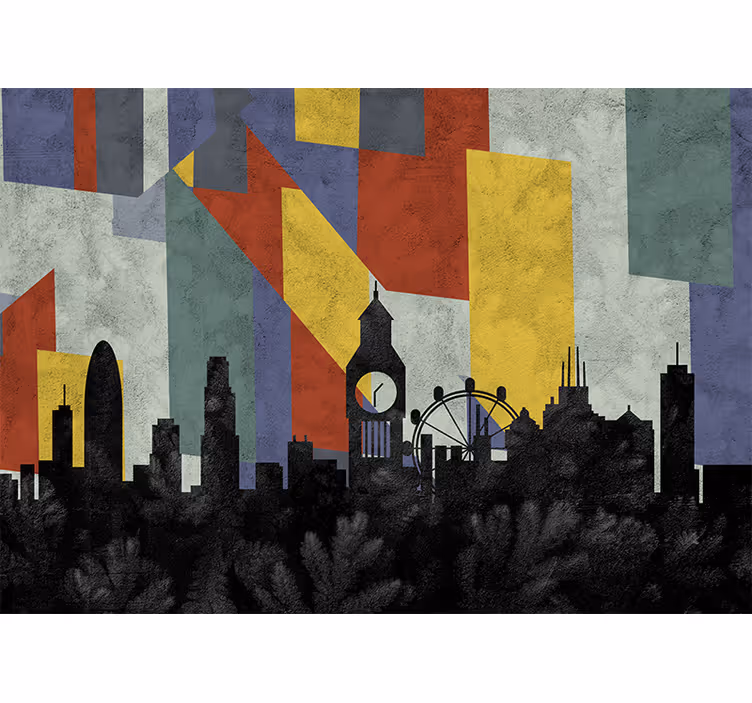 Iconic skyline london wall mural - TenStickers