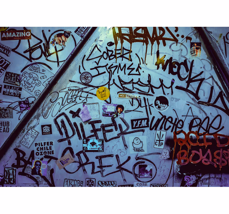 Urban wall mural urban tagging artwork - TenStickers