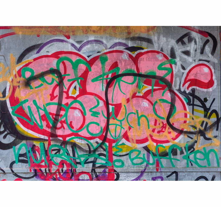 Urban wall mural vibrant city artistry - TenStickers
