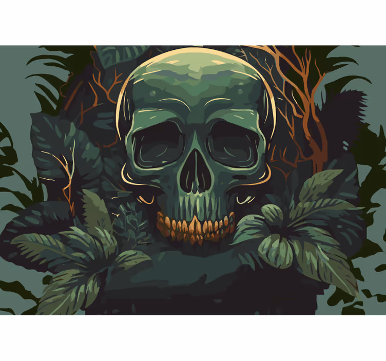 Deaths skull Head wall mural - TenStickers
