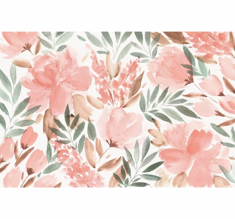 papier peint panoramique florale panoramic wall mural - TenStickers