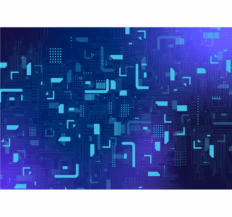 Electronic Circuit abstract mural - TenStickers