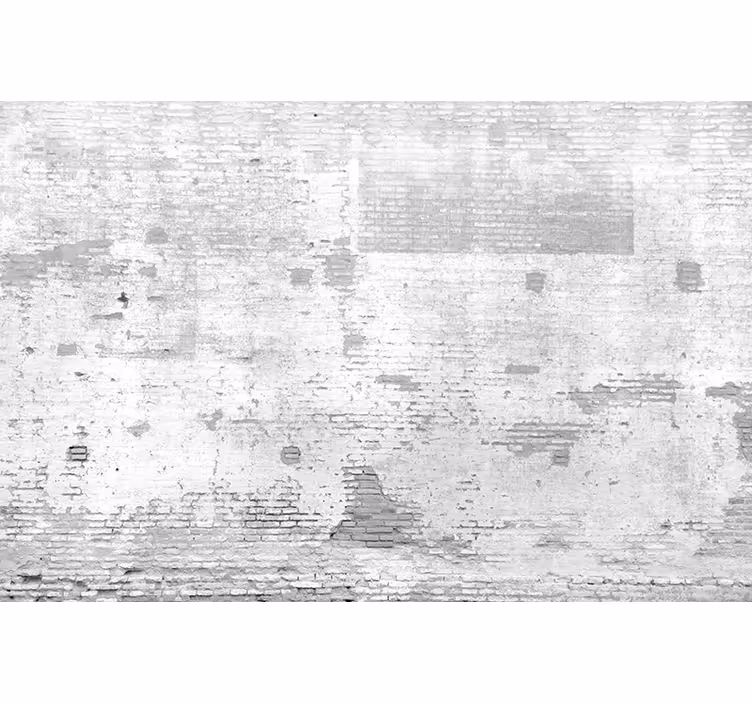 The old white wall brick wall mural - TenStickers