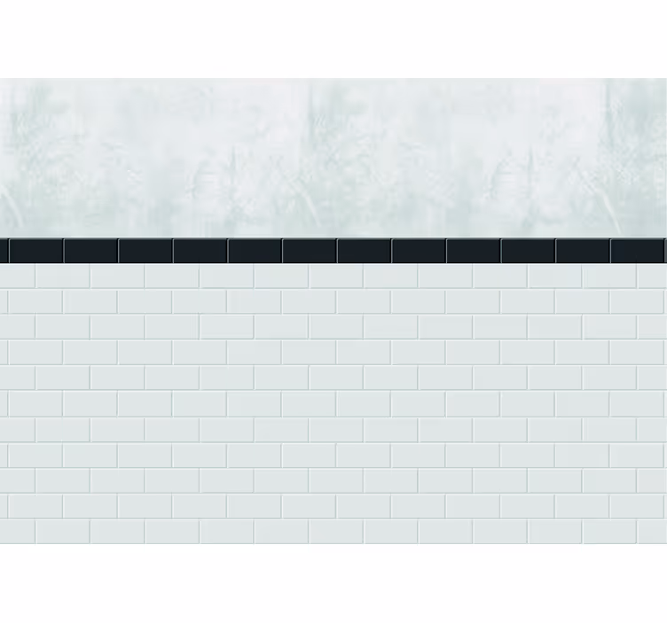 White Tiles photo wall mural - TenStickers