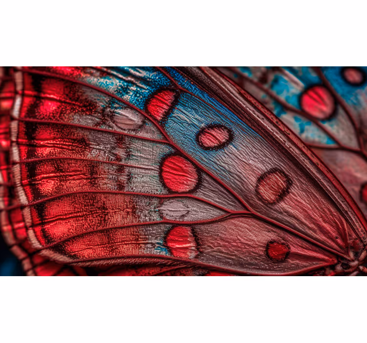 Butterfly wing living room wall mural - TenStickers