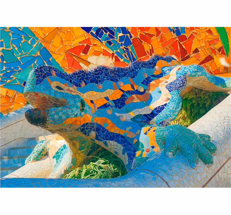 Mosaic Serpentine Imagery painting mural - TenStickers