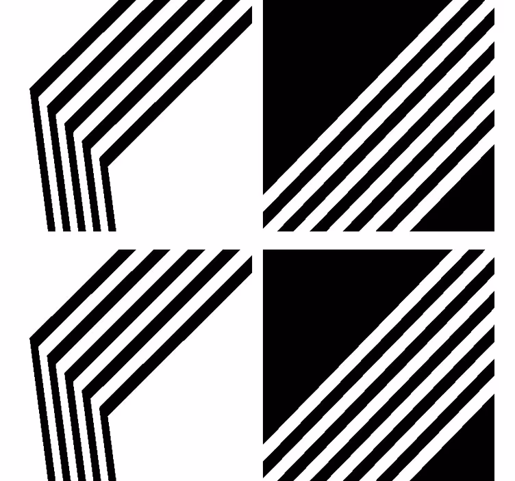 Modern stripes modern coaster - TenStickers