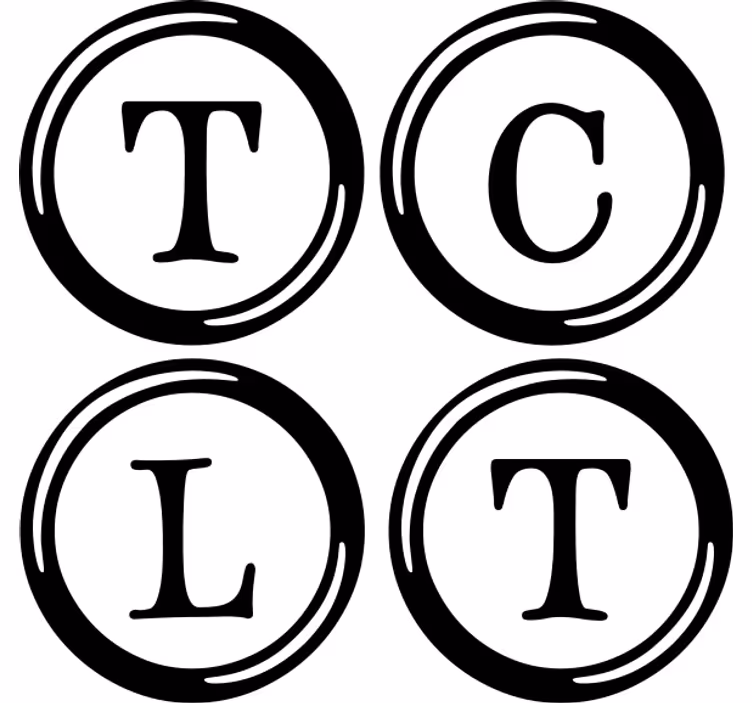 Typewriter letters personalised coasters - TenStickers
