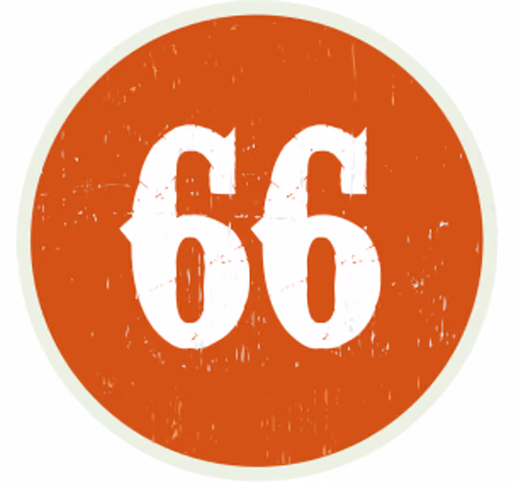 Personalised coasters circular number label - TenStickers