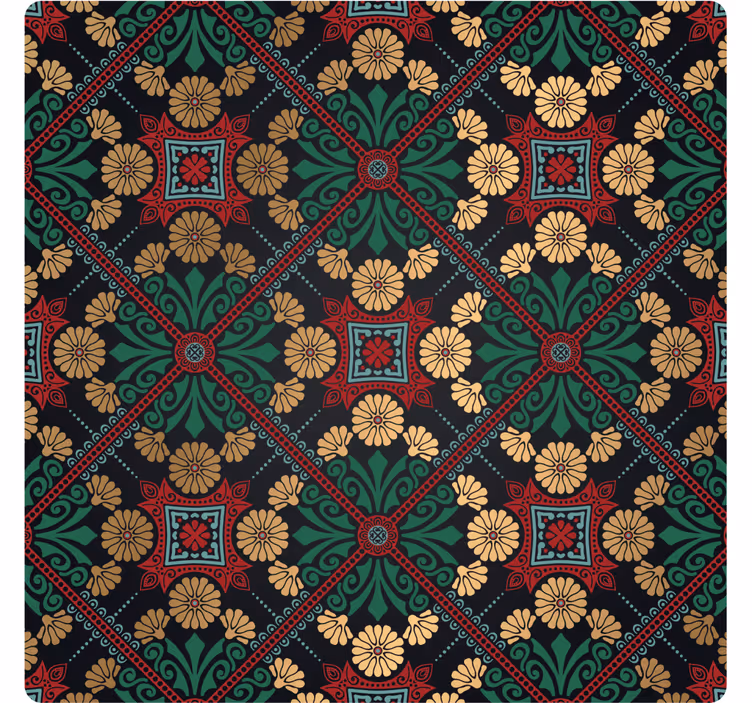 Moroccan colourful tile coasters - TenStickers