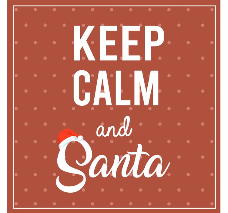 Christmas coaster with joyful quote design - TenStickers