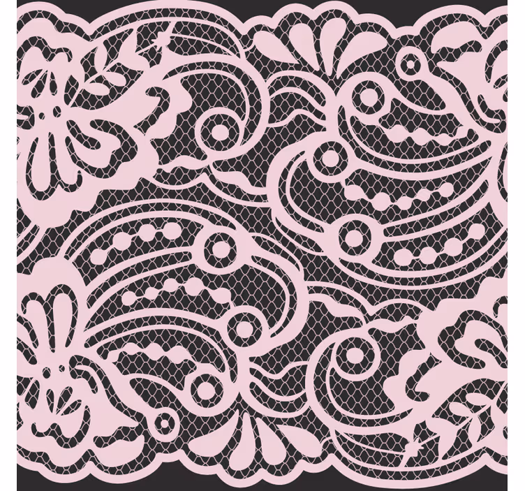 Modern coasters with elegant lace design - TenStickers