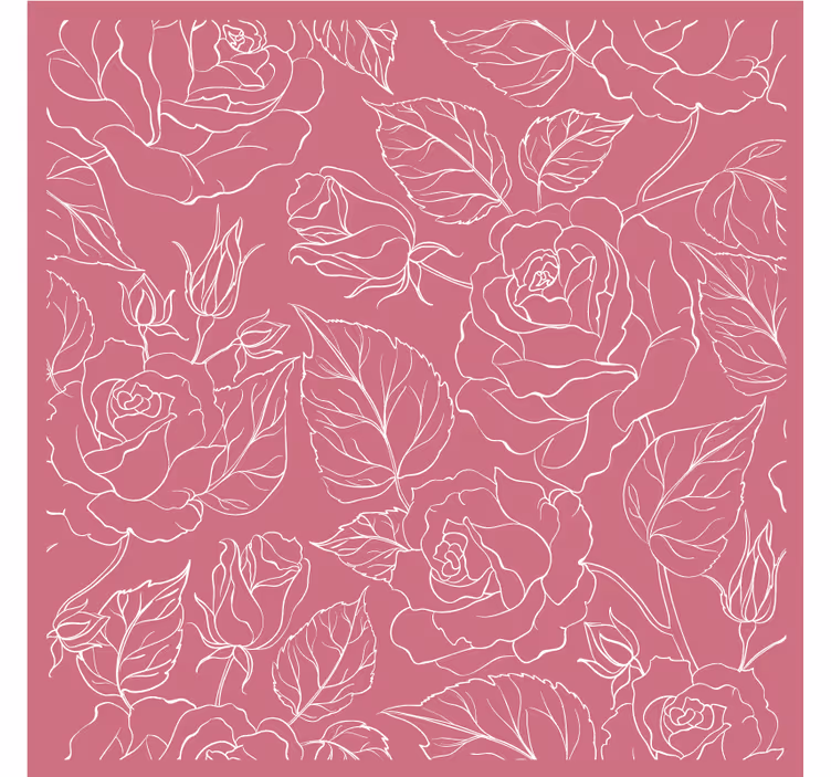 Stylized floral patterns coasters - TenStickers