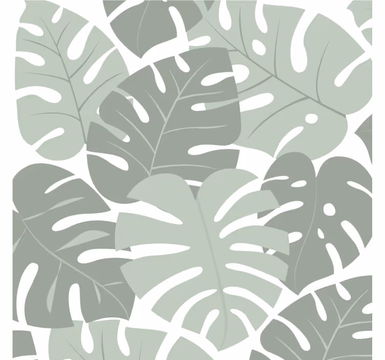 Modern monstera leaves modern coaster - TenStickers