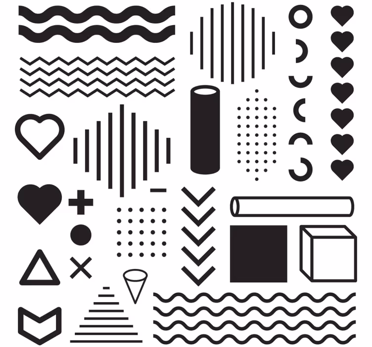 Coasters for geometric shape exploration - TenStickers