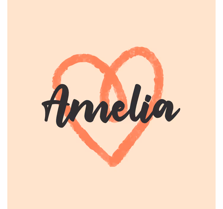 Personalisable coasters heart shape customization - TenStickers