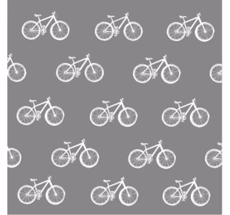 Modern coasters with bicycle pattern design - TenStickers