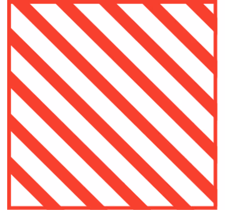 Coasters red striped pattern - TenStickers