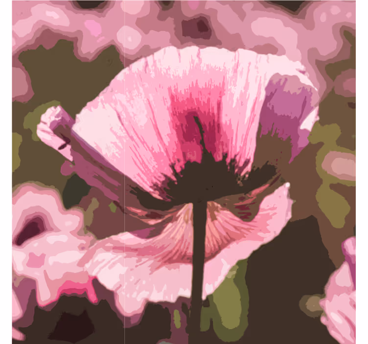 Modern coasters with luminous botanical design - TenStickers