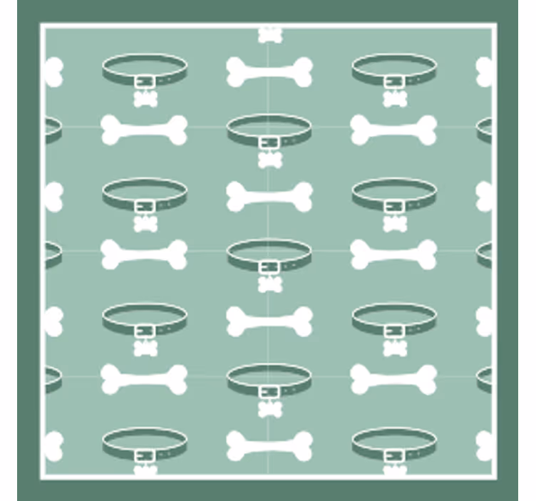 Geek coasters with fun bone design - TenStickers