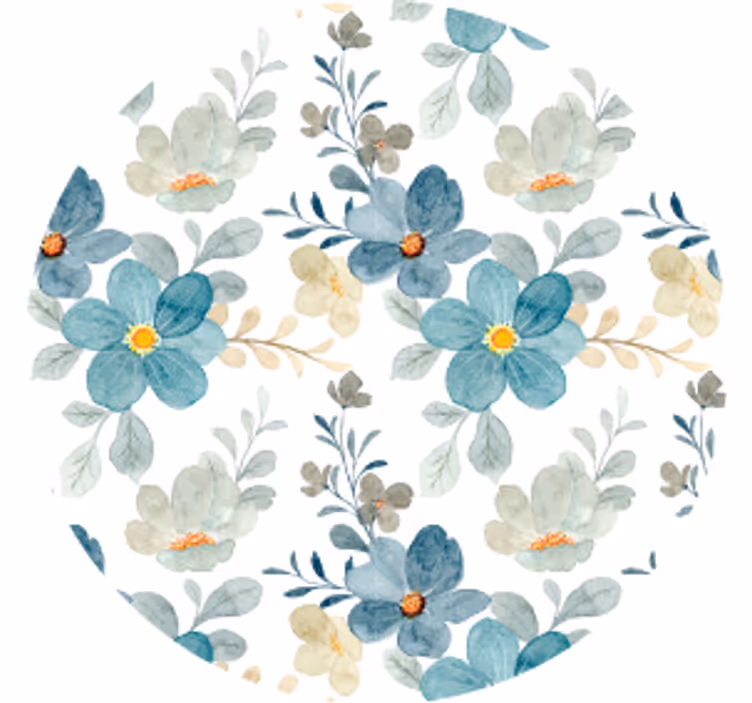 Modern coasters with botanical texture finish - TenStickers
