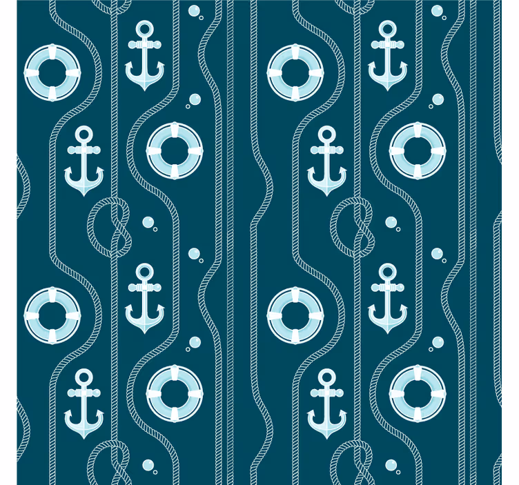 Beer mats anchors and lifebuoys design - TenStickers