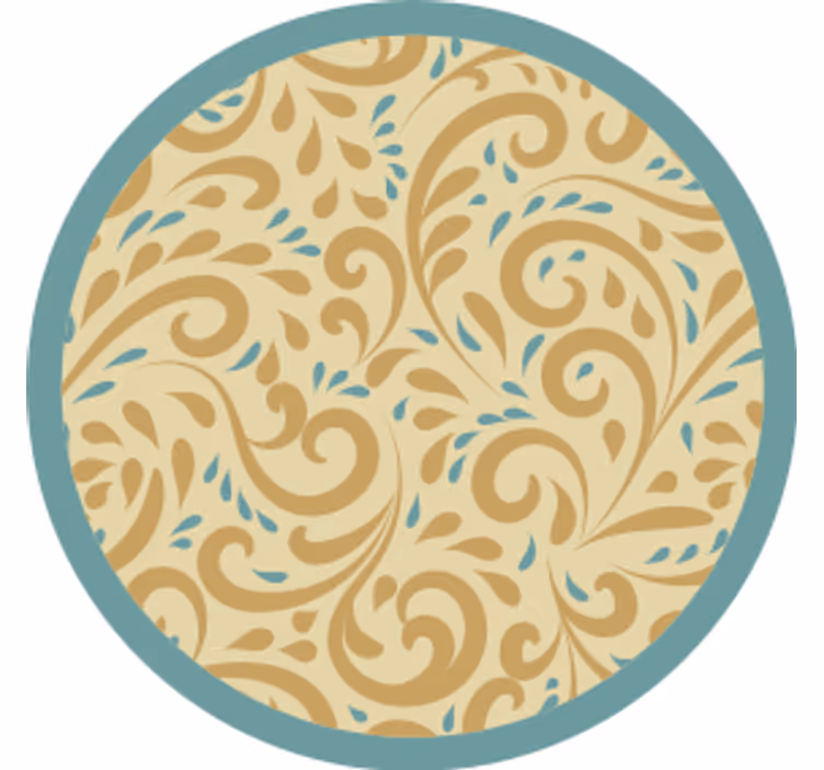 Elegant floral inspiration coasters - TenStickers