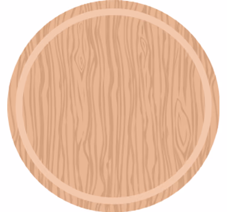 Coasters with wood grain surface - TenStickers