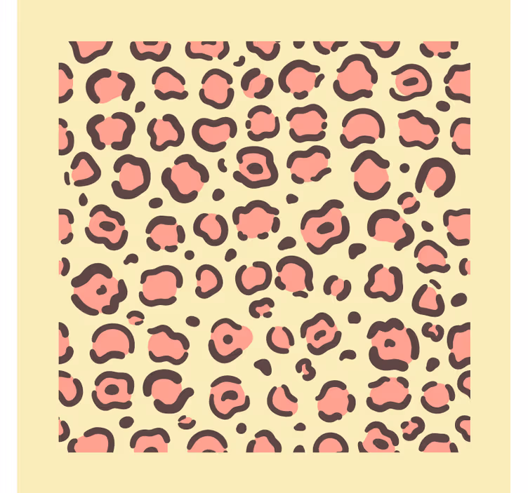 Modern coasters with leopard spot design - TenStickers