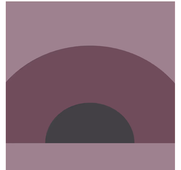 Curved layered design coasters - TenStickers