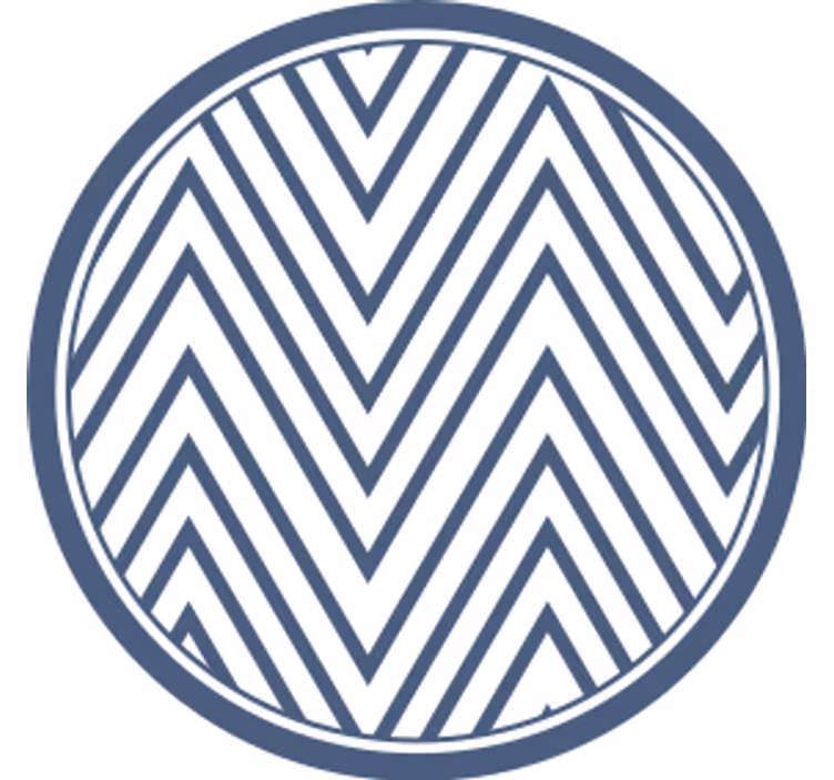 "Hampton Style" Line Pattern modern coaster - TenStickers