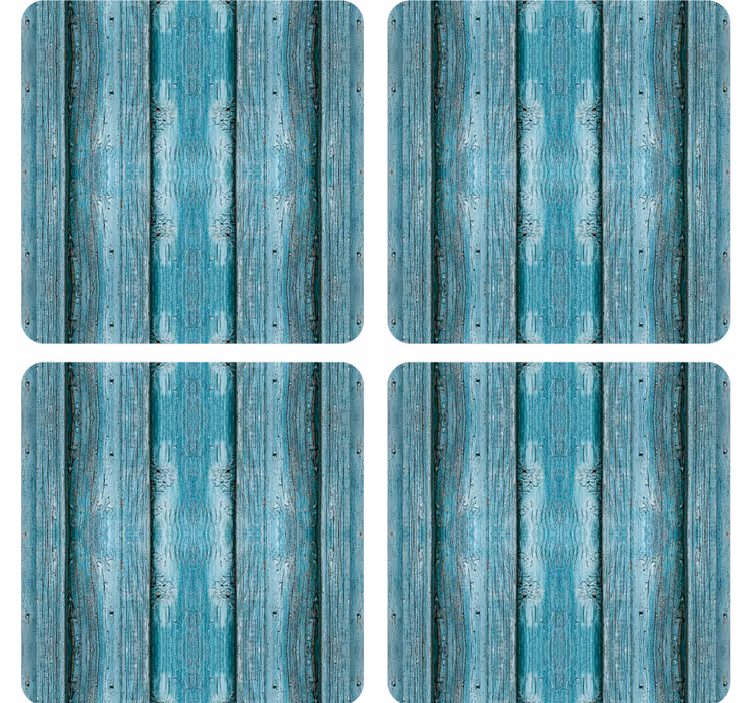 Coasters with textured plank surface - TenStickers