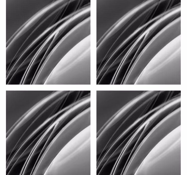 Coasters with abstract wave pattern design - TenStickers